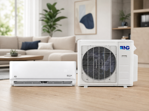 BLU+ Single Zone 24K 220V system, family room